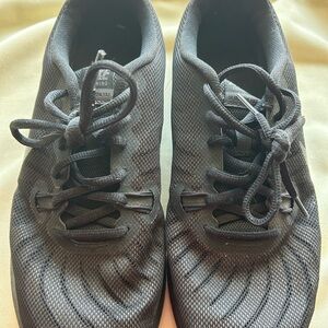 All-Black Mesh Nike Athletic Sneakers